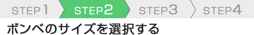 SETP2 ボンベのサイズを選択する
